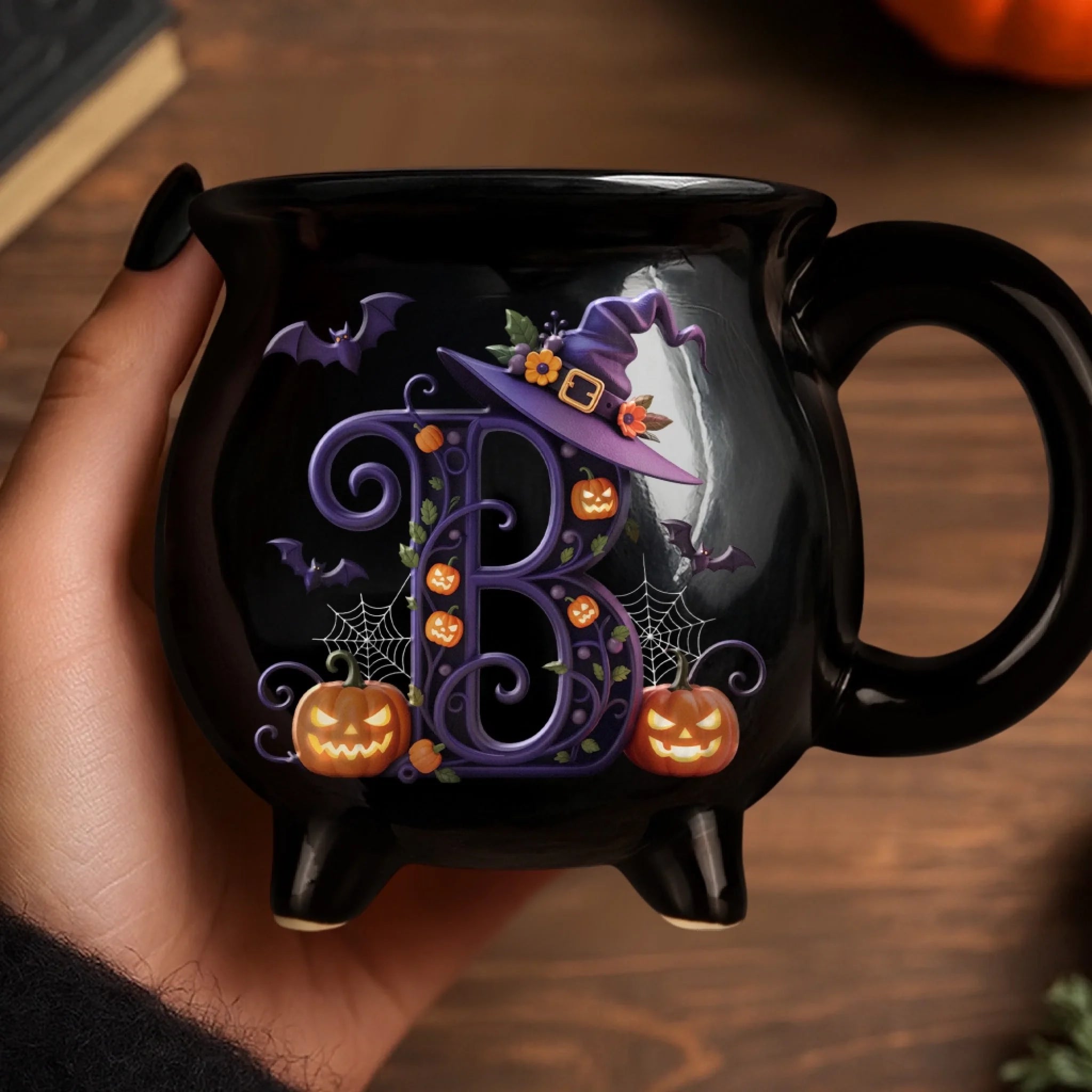 Custom 12oz Ceramic Cauldron Coffee Mug Witchy Gifts For Besties Sisters BFF Family Yourself Brew And Boo