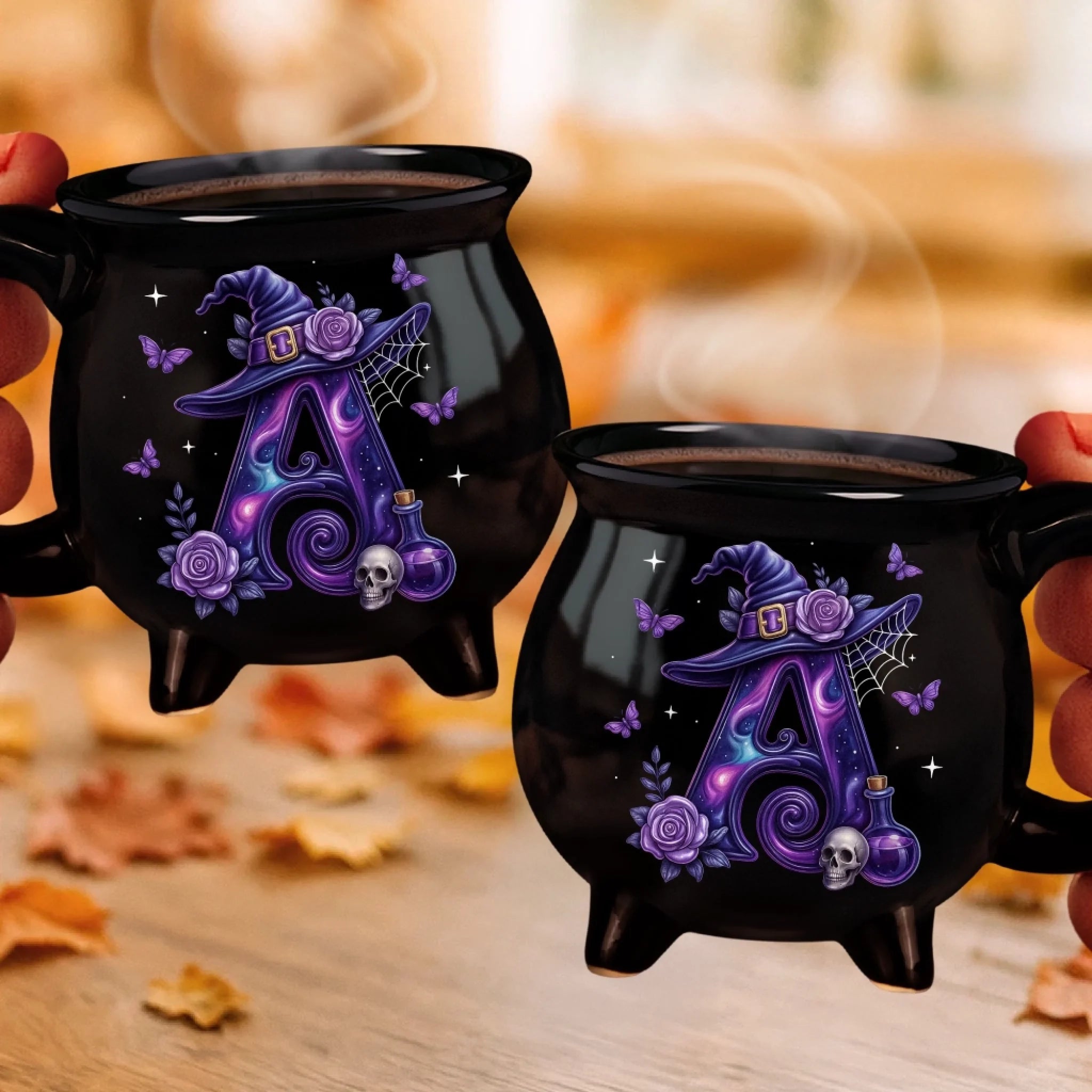 Custom 12oz Ceramic Cauldron Coffee Mug Witchy Gifts For Besties Sisters BFF Family Yourself Witchy Vibes Only