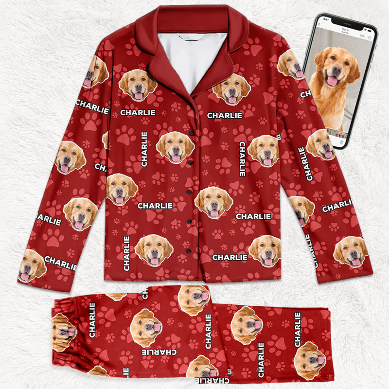 Custom Photo Cat Rules The World  Dog & Cat Personalized Custom Face Photo Pajamas  Christmas Gift For Pet Owners Pet Lovers