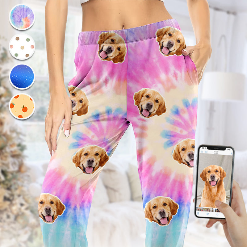 Custom Photo Cherish The Pawfect Moments  Dog & Cat Personalized Custom Face Photo Pajama Pants  New Arrival Christmas Gift For Pet Owners Pet Lovers