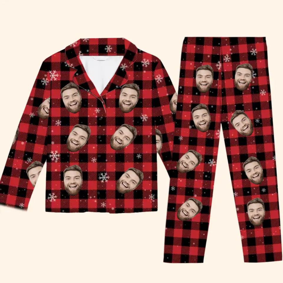 Custom Photo Cozy Up Together This Holiday Season With Personalized Pajamas  Family Personalized Custom Pajamas  Christmas Gift For Family Members