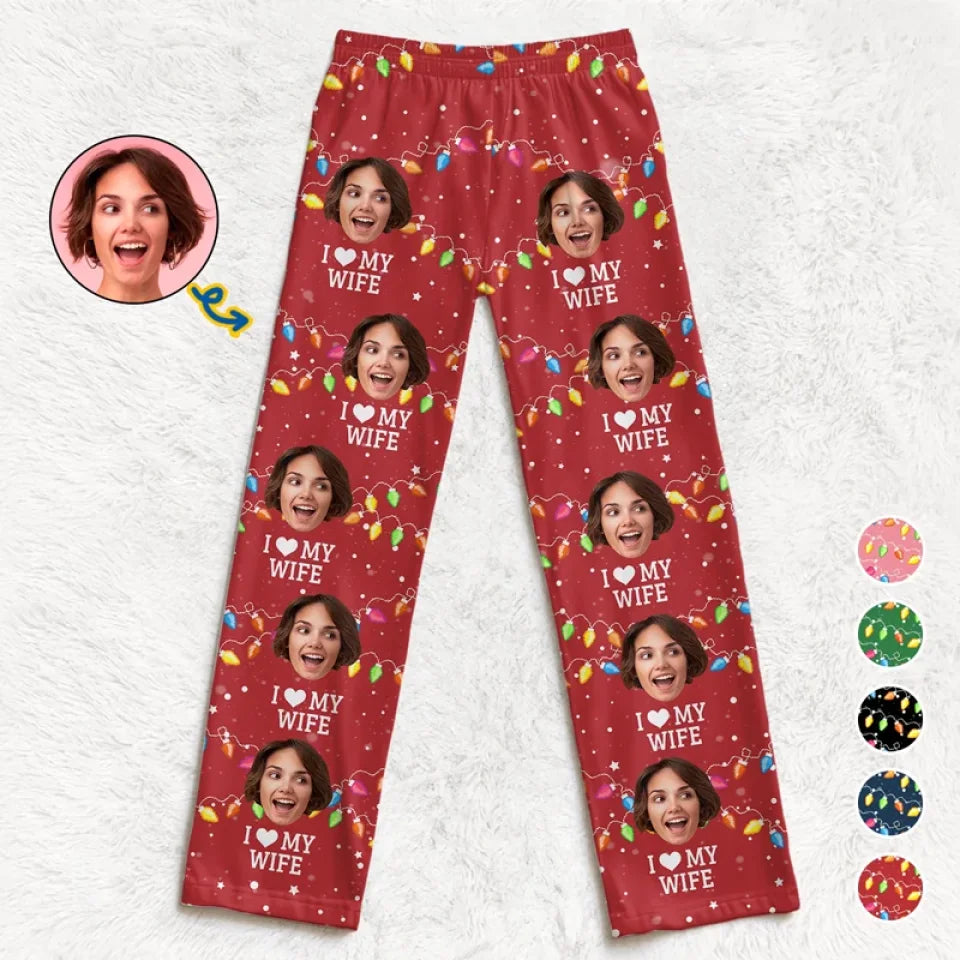 Custom Photo Dear Santa I Don't Need Anything But This  Couple Personalized Custom Pajama Pants  Christmas Gift For Husband Wife Anniversary