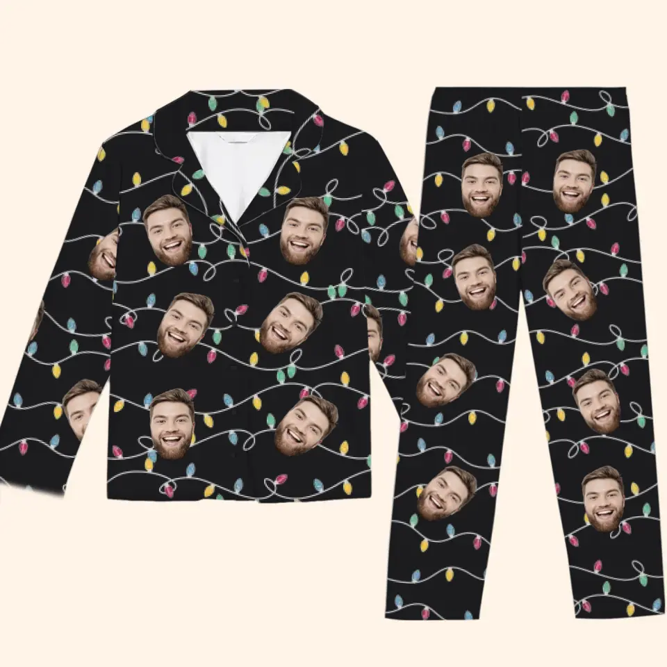 Custom Photo Family Is The Heart Of Christmas  Family Personalized Custom Pajamas  Christmas Gift For Family Members