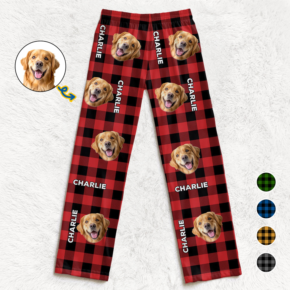 Custom Photo Feline Jolly This Christmas!  Dog & Cat Personalized Custom Pajama Pants  Christmas Gift For Pet Owners Pet Lovers