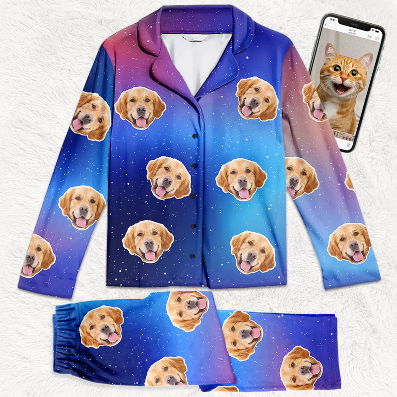 Custom Photo Less People More Dogs  Dog & Cat Personalized Custom Face Photo Pajamas  Christmas Gift For Pet Owners Pet Lovers