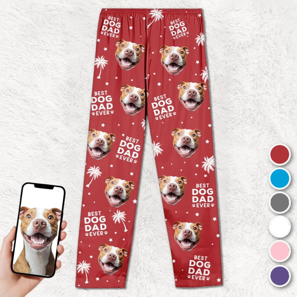 Custom Photo Love Fur And Holiday Cheer  Dog & Cat Personalized Custom Pajama Pants  Christmas Gift For Pet Owners Pet Lovers