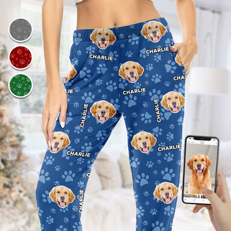 Custom Photo Me & My Best Friend  Dog & Cat Personalized Custom Face Photo Pajama Pants  New Arrival Christmas Gift For Pet Owners Pet Lovers