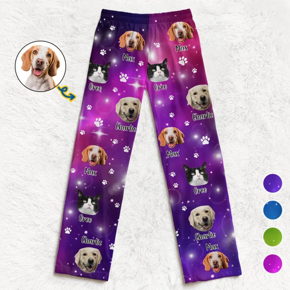 Custom Photo Pets Are Good For The Soul  Dog & Cat Personalized Custom Pajama Pants  Christmas Gift For Pet Owners Pet Lovers