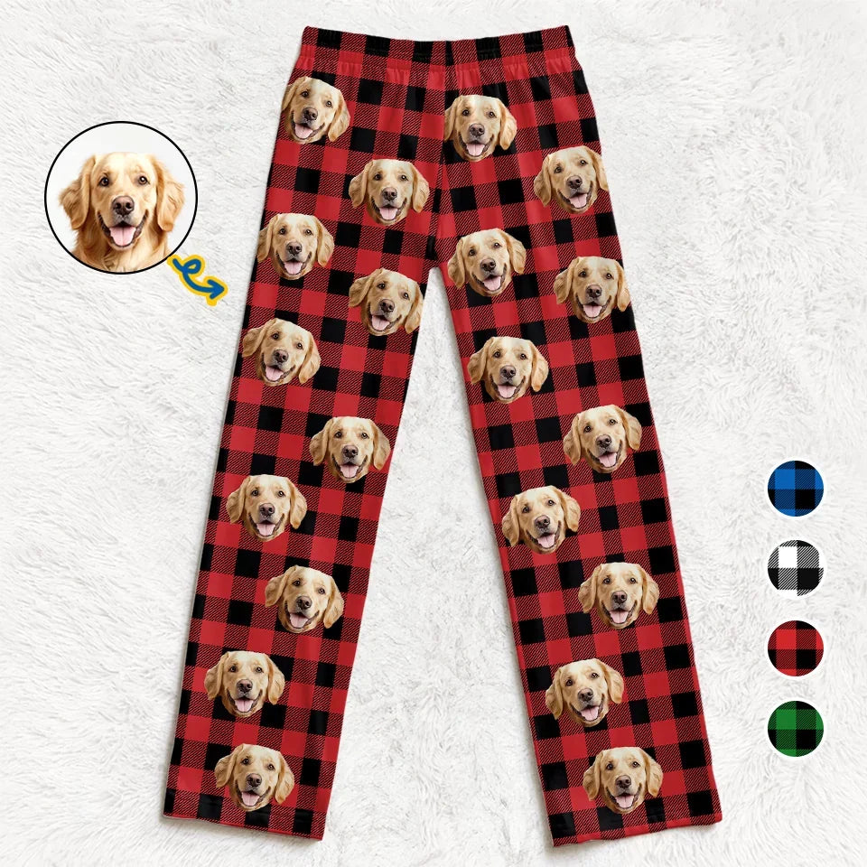 Custom Photo Together We Make Merry Memories Dog & Cat Personalized Custom Pajama Pants Christmas Gift For Pet Owners Pet Lovers